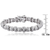 Collette Z Sterling Silver Cubic Zirocnia Multi-shape Bracelet