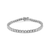 .925 Sterling Silver 3.0 Carat Total Weight Diamond Illusion-Set Miracle Plate Tennis Bracelet 
