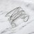 Plated Adjustable Cuff Wide Xs Bracelet 