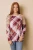 Sequin Shoulder Splicing Print Long Sleeve Top