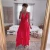 Spaghetti Backless V-Neck Dress