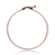 Collette Z Rose Gold Overlay Cubic Zirconia Round Clasp Bangle