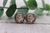 Sunflowers & Leopard || Glass Stud Earrings || Hypoallergenic