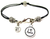 I Love Meme Pewter Beaded Black Cord Bracelet