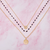 Disc & Beaded Chain Necklace