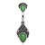 316L Stainless Steel Green Victorian Design Navel Ring