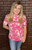 Pink Acid Wash Bleached Blank Tee