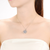 Collette Z Sterling Silver Cubic Zirconia Snowflake Necklace
