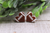 Football Heart || 12mm Stud Earrings