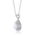 Collette Z Cubic Zirconia Sterling Silver Pear Shape Necklace