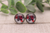 ABCDEFU Glass Stud Earrings