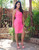 Wire Me Sleeveless Open Back With Front Slit Midi