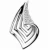 Collete Z Cubic Zirconia Sterling Silver Rhodium Plated Oval Shape Micro Setting Pendant
