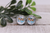 LOVE Corgis - Blue Bow & Dog Bone || 12mm Glass Stud Earrings