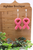 Pink Ribbon Breast Cancer Awareness || Dangle Earrings