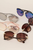 Women's Rhinestone Detail Round Sunglasses