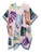 Multicolor Seashell Kimono