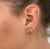 CONSTANCE SILVER SMALL HUGGIE HOOP EARRINGS