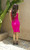 Front Zipper Cross Front Slit Body Con Midi Dress
