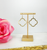 Gold Clover Pendant Earrings 
