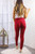Kylie Scrunch Butt Anti Cellulite Honeycomb Texture Leggings Burgundy