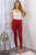 Kylie Scrunch Butt Anti Cellulite Honeycomb Texture Leggings Burgundy
