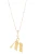 14K Gold Plated Letter Charm Necklace