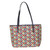 Multicolor Triangle College/Shoulder Tote Bag