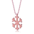 Collette Z Rose-plated Sterling Silver Cubic Zirconia Snowflake Necklace