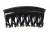 Small Hair Claw Wave Lock Teeth Black