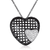 Collete Z Cubic Zirconia Sterling Silver Black Plated Heart Shape Lace Pendant
