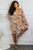 Fancifully Floral Cut out  Long Sleeves  Ruffle Mini Dress