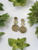 Pryor Faux Fur Natural Leopard Double Drop Earrings 
