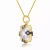 Collette Z Gold Overlay Cubic Zirconia Fashionable Necklace