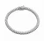Collette Z Sterling Silver with Rhodium Plated Clear Round Cubic Zirconia Cluster Arrow Style Tennis Bracelet