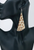 Bronze Tipped Genine Leather Earrings 