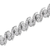 .925 Sterling Silver 2 Carat Total Weight Round-Cut Diamond "S" Lin Karat Bracelet 