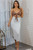 Kim Inspired Dream Skirt Ankle Length Body-con In White