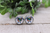 Floral Sea Turtle || 12mm Glass Stud Earrings
