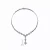 Collette Z Sterling Silver Cubic Zirconia Diamond-shape Drop Necklace