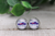 Bills Football Fan || Glass Stud Earrings || Hypoallergenic