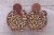 Leopard & Brown Glitter Turkeys || Acrylic Dangle Stud Earrings || Hypoallergenic