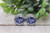 Padres Baseball || Glass Stud Earrings || Hypoallergenic