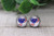 Buffalo Bills Heart || Glass Stud Earrings || Hypoallergenic
