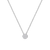 14K White Gold 1/4 Cttw Shared Prong Set Round-Ct Diamond 7 Stone Floral Cluster 18" Pendant Necklace (H-I Color, SI2-I1 Clarity)