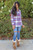 Plaid Flannel Long Sleeve Button Green Tint shirts