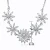 Collette Z Sterling Silver Cubic Zirconia Flower Burst Necklace