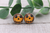 Scarecrow Face || Glass Stud Earrings || Hypoallergenic