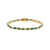 Collette Z Goldplated Sterling Silver Green Cubic Zirconia Bracelet