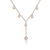 Collette Z Sterling Silver Gold Plated Cubic Zirconia Y Necklace